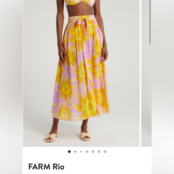 FARM Rio Dresses & Skirts - FARM RIO Cotton Maxi skirt sz medium